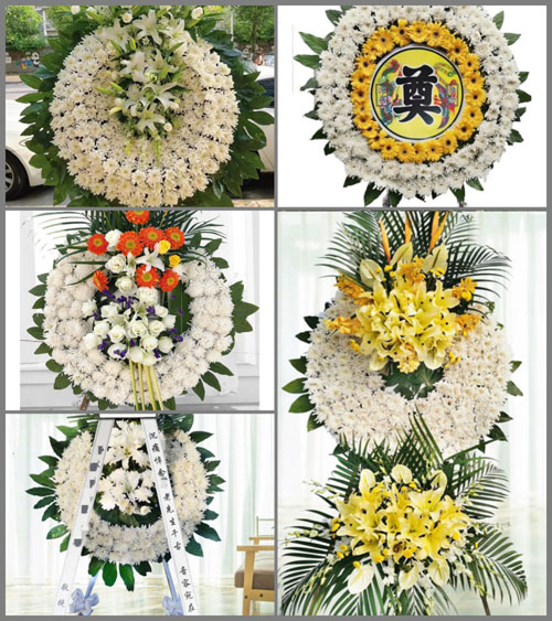 山东青岛平度市店子镇棘子嶂村花圈速递